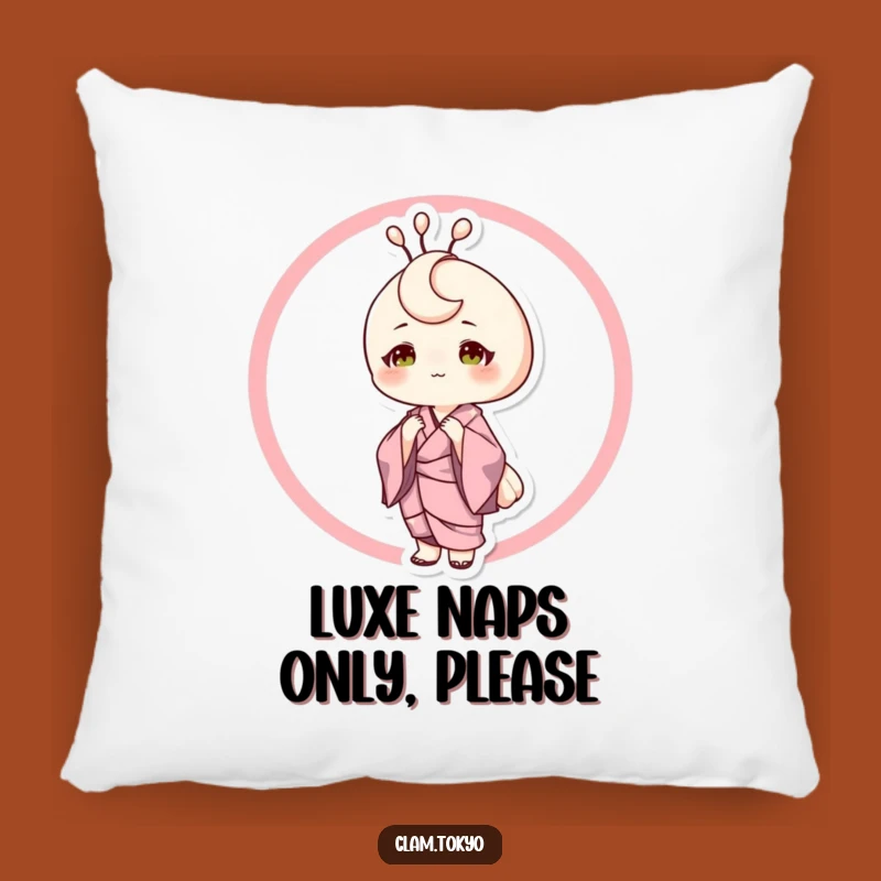 Funny Sophisticated Clam Pillow: Elegant Kimono Clam Cushion, Chic Accent