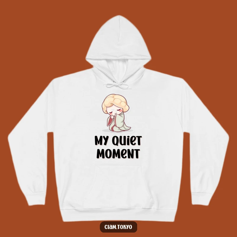 Funny Clam Kimono Hoodie: Cozy Elegance with a Graceful Bowing Clam, Great Gift