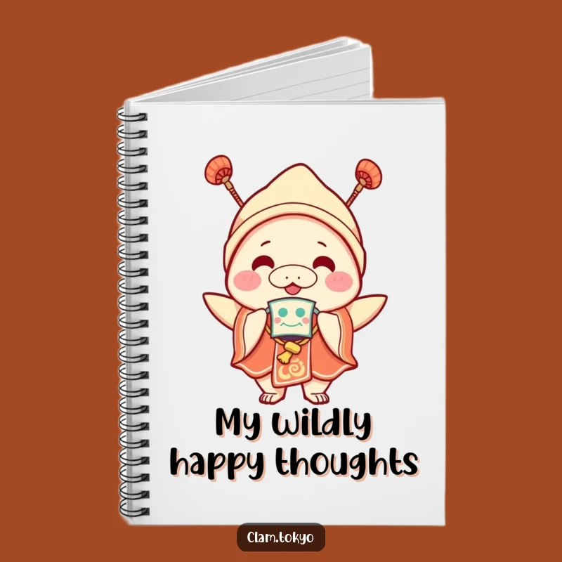 Funny Festival Clam Notebook: Joyful Clam with Mask, Perfect Party Journal